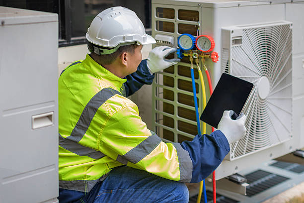 Professional Air Conditioning Repair technician working in Audubon, NJ